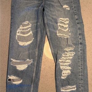 ASOS Men's Relaxed Ripped Jeans - Blue